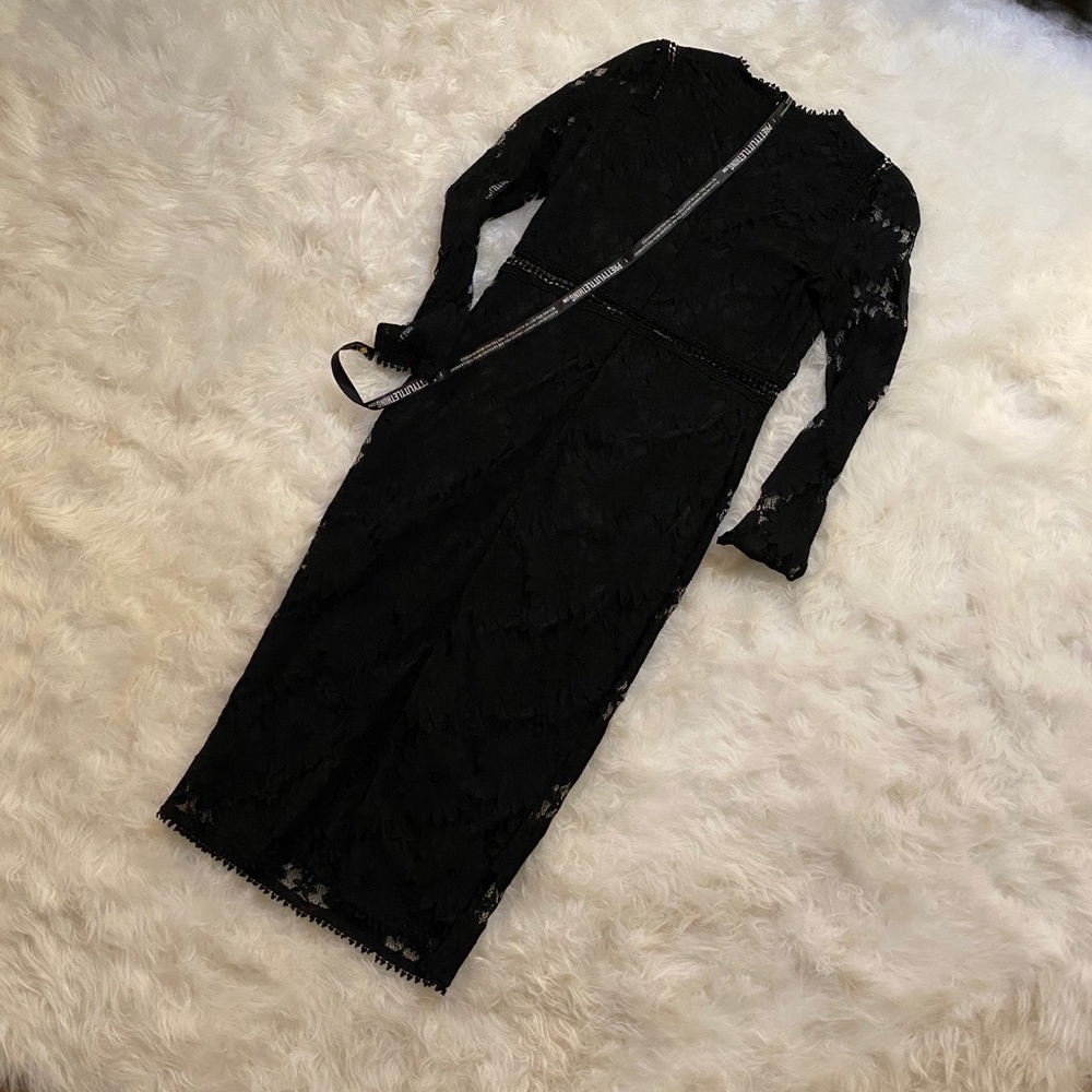 PLT long sleeve midi dress